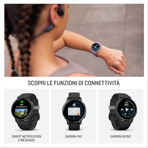 Garmin vívoactive® 5, Health & Fitness GPS Smartwatch, 42mm, Navy - color: Navy