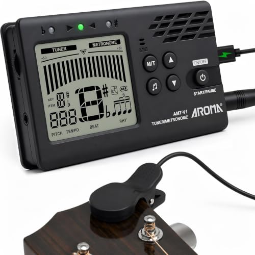 Ulumac Rechargeable Digital Metronome Tuner for Guitar/Bass/Violin/Ukulele - size: 2 in 1 (Rechargeable)