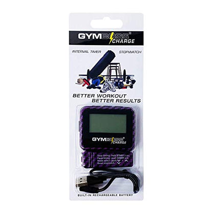 Gymboss Charge Interval Timer and Stopwatch - color: Carbon Purple