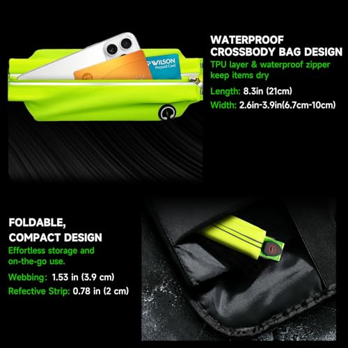 LED Reflective Belt Sash Gear, Reflective Running Gear for Night Walking