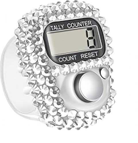 Electronic Tally Counter with Display, Resettable Portable Electronic Finger Counter for Golf, Track and Field, Lap Counting
