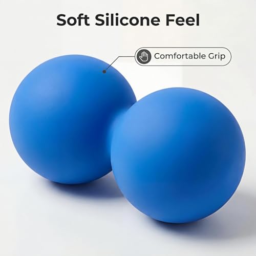 Peanut Massage Ball for Myofascial Release, Silicone Massager