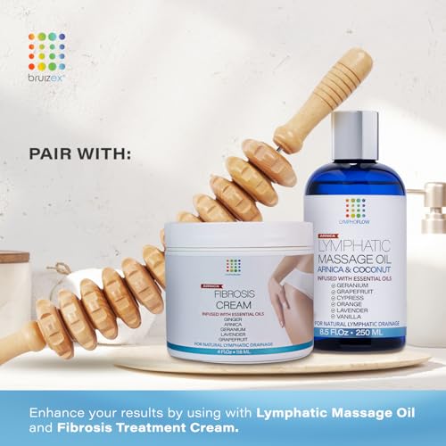 Bruizex Wood Therapy Massage Tool, Lymphatic Drainage Massage Roller Stick