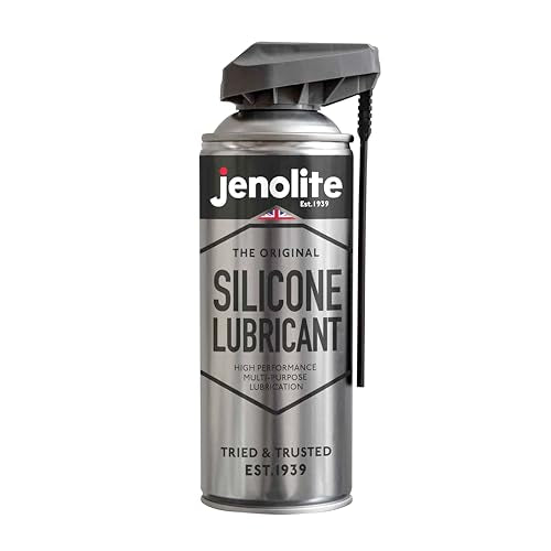 JENOLITE Silicone Spray Lubricant | SMART Straw | High Performance Multi-Purpose Lubrication | Heat Resistant, Repels Dirt & Moisture, Non-Toxic Lubricant | 400ml (13.5fl oz) - size: 13.5 Fl Oz (Pack of 1)