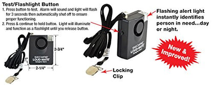 Secure Safety Solutions Loud-Mate 120 dB Pull Cord Chair & Bed Alarm