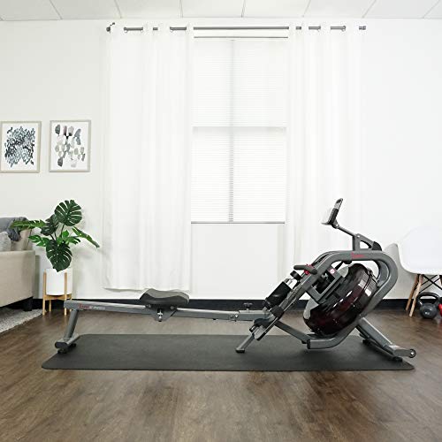 Sunny Health & Fitness Sunny Health & Fitness AquaStrive Series Smart Water Rower, 300LB Capacity Plus Dynamic Hydro Resistance for Home Cardio Workout, Free SunnyFit Training App Connection - size: 42" Rail - Classic