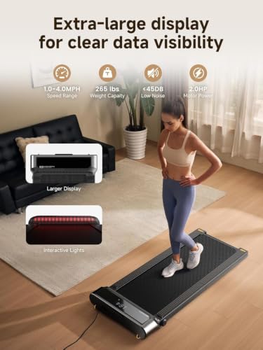 WalkingPad Foldable Walking Pad Treadmill, Walk and Jog, Under Desk - color: Iron Black