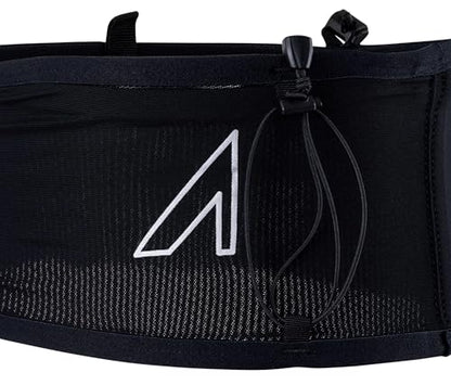 UltrAspire Fitted Race Running Waist Belt - Lightweight, Durable, Essential Pockets, 5 Sizes - color: 3.0 Black, size: Small (Waist Size: 28"-30")