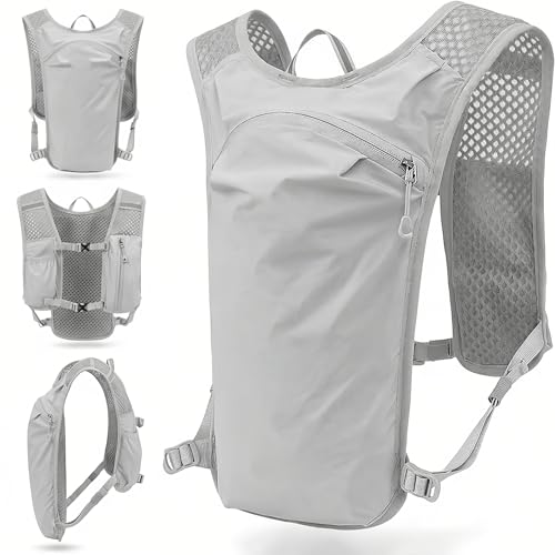 Running Hydration Vest Backpack, Breathable Mesh Backpack,with Water Bladder for Hiking, Trail, Running, Marathons, Cycling