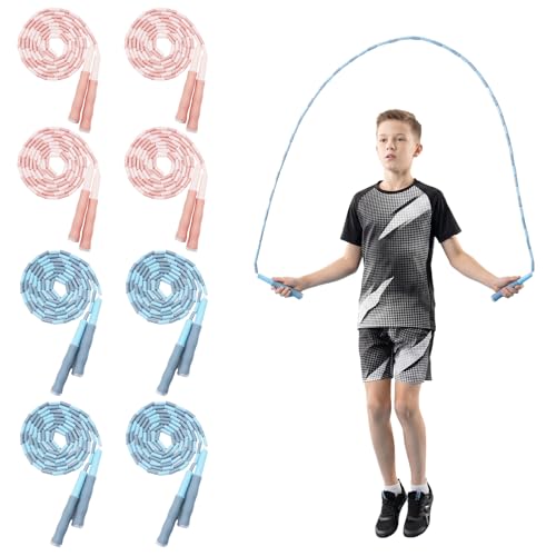 8 Pack Beaded Jump Rope for Kids