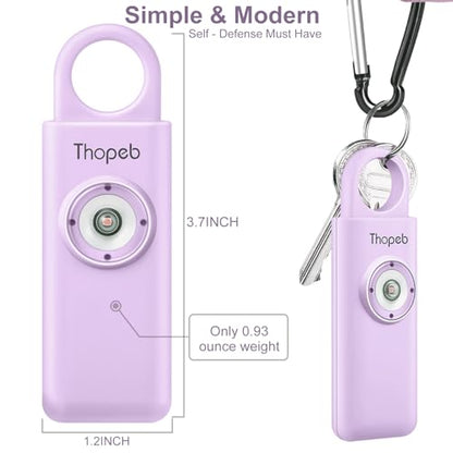 Personal Safety Alarm for Women – Superior Loud Siren & SOS Strobe - color: Purple