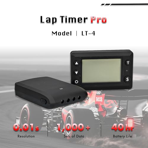 LT-4 Infrared Laptimer, Motorcycle Lap Counter, Car Racing Timing System (Set)