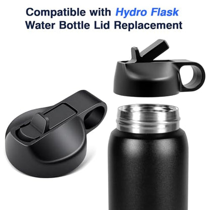 3 Pcs Replacement Straw Lid Set Compatible with Hydro Flask Bottle Only