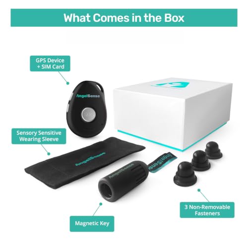 AngelSense GPS Tracker for Kids - Autism, Elderly, 1 Year Service Included - color: 1 Year Service Included