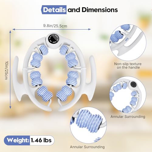 Anti-Cellulite Massage Roller with Handles for Legs & Thighs