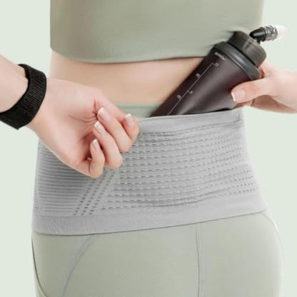 Slim Running Belt Fanny Pack for Men Women, Waist Bag Phone Holder - color: Black, size: Large