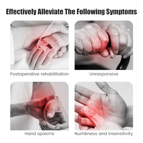 Rehabilitation Robot Gloves Finger Exerciser Stroke Hand Function Right - color: R-black, size: Large