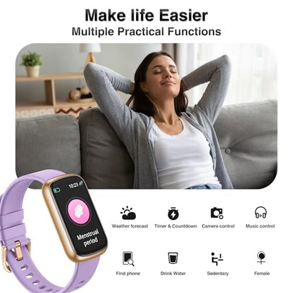 Fitness Tracker, Smart Watches for Women Men with 24/7 Heart Rate/Blood Pressure/Blood Oxygen Monitor, Sleep Tracker, Calories&Step Counter, IP68 Waterproof Health Activity Trackers for Android&iPhone
