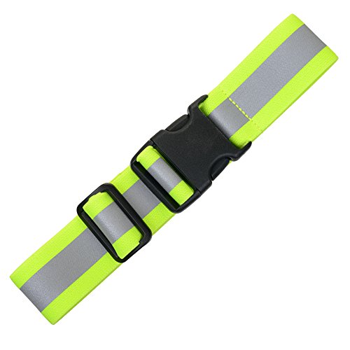 Illumiseen Extension for the LED Reflective Belt – Adds a max. of 19.6” to your LED Belt - color: Neon Green