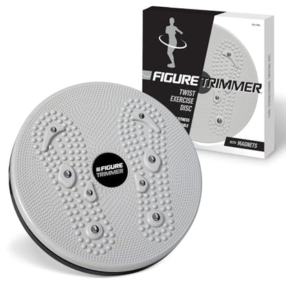 Figure Trimmer Ab Twister Board for Exercise Waist Twisting Disc Acupressure Nodes - color: Gray
