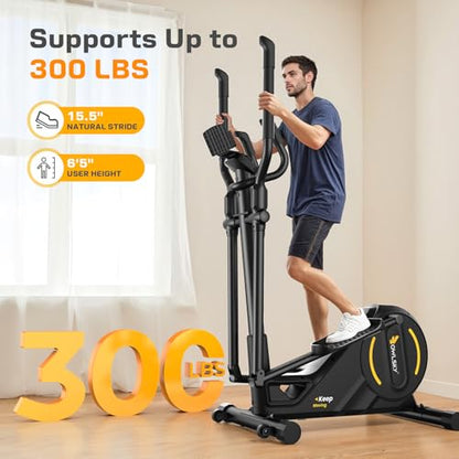 MR. CAPTAIN Elliptical Exercise Machine, Elliptical Machine for Home,16 Resistance Levels,300LBS