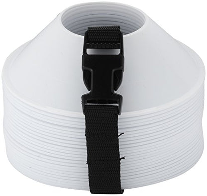 American Challenge Mini Disc Cones, Soccer Cones for Sports, Set of 25 - color: White (25 mini cones)