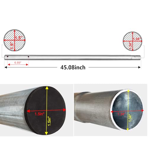 1.5" Diameter 16FT Trampoline’ Lower Board Tube Specially for Basketball Hoop, Replacement Trampoline Enclosure Poles for 16FT, 1pcs only, Trampoline Basketball Hoop Pole, # 11A