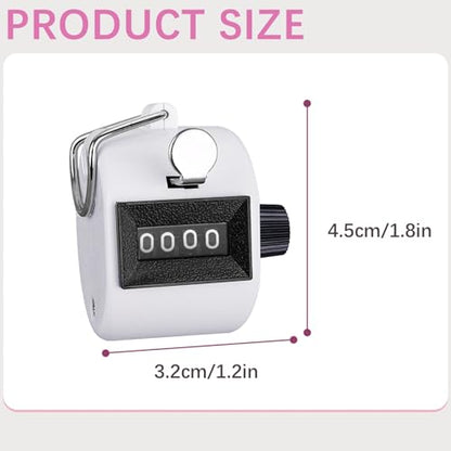 GDMINLO Clicker Counter, 2 Pack 4-Digit Handheld Tally Counter with Lanyard