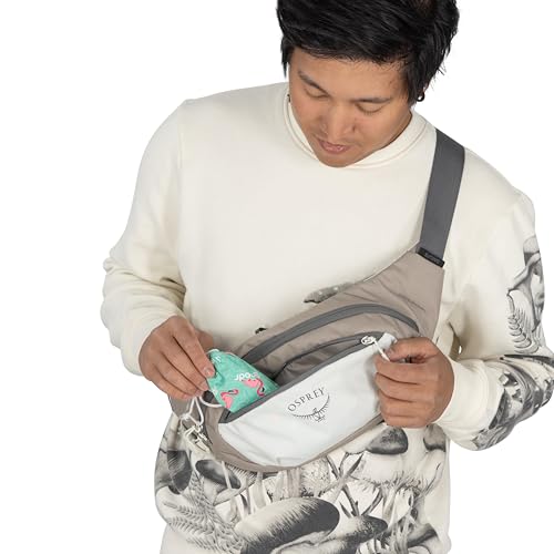 Osprey Daylite Waist Pack - Fanny Pack with Crossbody Shoulder Carry Option - Lightweight Hip Bag - color: Mystery White Multi