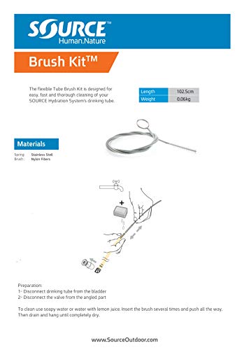 Source Outdoor Hydration Drinking Tube Brush Kit
