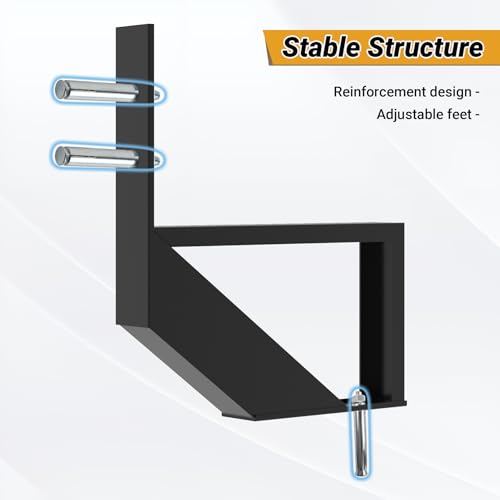 Steel Stair Step Riser 1-Step 3 Pack, Sturdy Metal Stair Stringer - size: 1 Step