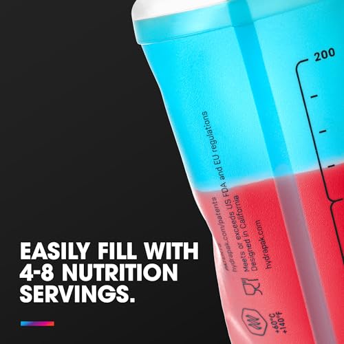 HydraPak SoftFlask Collapsible Nutrition Flask 2-Pack (150ml, Malibu) - color: Malibu, style: NEW 150ml 2-Pack