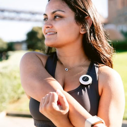 She's Birdie - The Original Personal Safety Alarm Disc for Bikes, Hikes, and Late Nights - Loud Siren, LED Light for Extra Visibility, Rechargeable, Handsfree, Lightweight, Water Resistant (Charcoal) - color: Charcoal