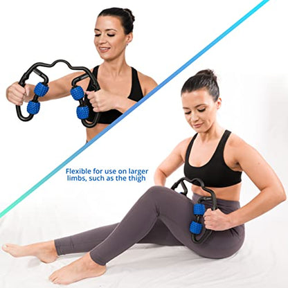 Body Back Trigger Point Pressure Roller Massager for Deep Tissue Relief