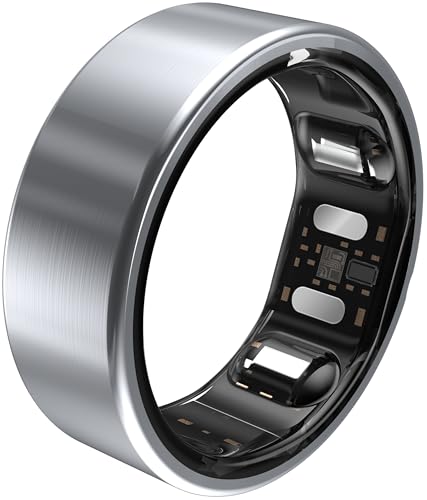 QALO Slim Smart Ring Fitness Tracker – Size Before You Buy – Silver, 11 - color: Silver, size: 11, style: Slim