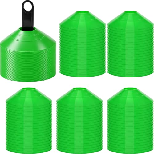 Lewtemi Soccer Disc Cones 7.5'' Sports Agility Training - color: Green