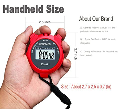 Stop Watches, BESTWYA Stopwatches for Coaches (B, Pack of 12) - color: B , Pack of 12