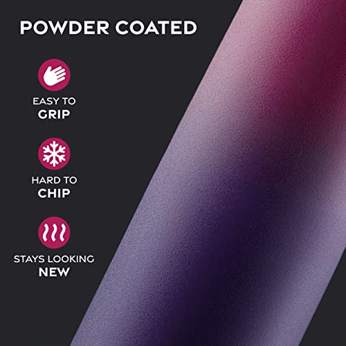 FineDine Insulated Water Bottle with Straw, 25 Oz, Dreamy Purple - color: Dreamy Purple, size: 25 Ounces