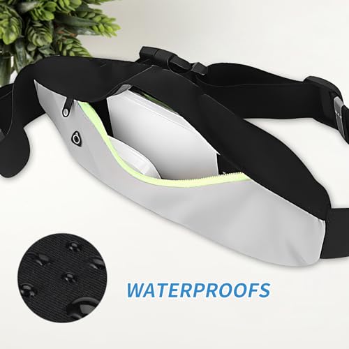 Waterproof Running Belt Waist Pack – Lightweight Fitness Phone Holder for Men Women,Adjustable Sport Bum Bag with Zipper Pockets for iPhone 15/16 Pro Max,Keys,Card (GSP8802, Blue Dark blue) - color: Blue Dark blue
