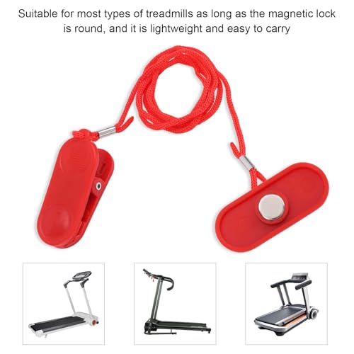 NQEUEPN 2pcs Treadmill Magnet Safety Key Replacement - size: 1.89in*0.79"