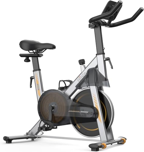HitGo Office Exercise Bike Desk Chair,330 lbs Heavy Duty Under Desk Bike with 9-Level Height Adjustable Seat 24.4"-33.8",8-Level Resistance & Rolling Wheels,Quiet Fitness Chair for Home Office - color: Silver