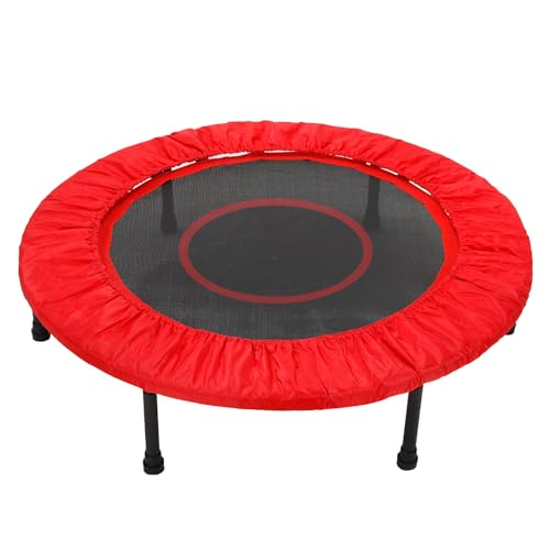 Mini Trampoline Spring Cover,36 38 40 48 60 Inch Round Trampoline Cover Replacement,600D Thickened Oxford Cloth Tear-Resistant, for Small Trampoline Frame, Cover Only - color: Red, size: 36 Inch-6Hole