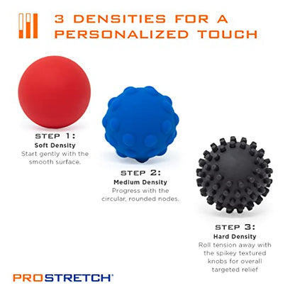 ProStretch Trio, Massage Ball Set for Muscle Knots & Plantar Fasciitis