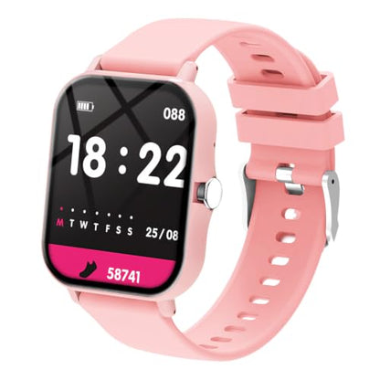 Smartwatch for Men Women - Bluetooth Call, Fitness Tracker, Camera Control & Sleep Monitor, 1.83" Touch Screen, Waterproof - for Android & iPhone (Pink) - color: Pink