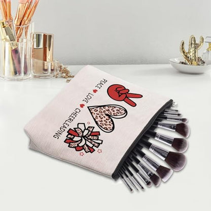 Cheer leading Gifts for Women, Makeup Cosmetic Bag Gifts for Cheer-leading Women Friends, Birthday Gifts for Cheerleader travel Makeup Pouch - color: cheerleading