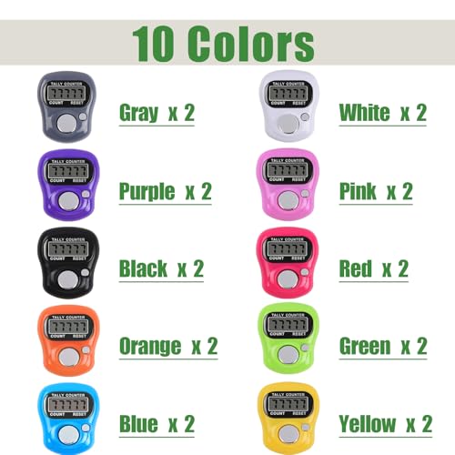 Electronic Finger Counter Tally Counter Digtal Clicker Counter 20pc