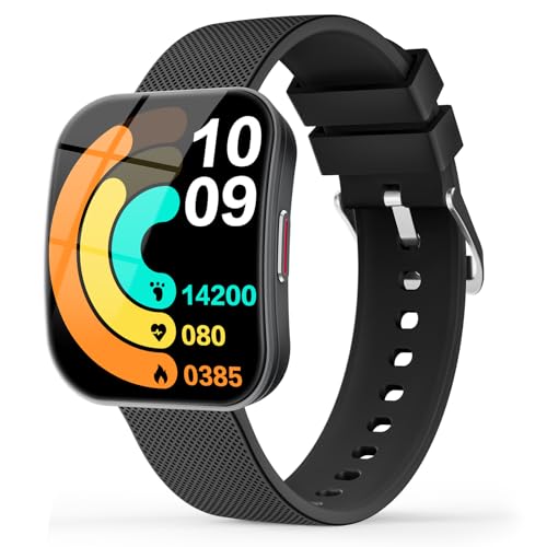 MFVLP Smart Watch for Women, 1.85" HD Fitness Tracker Black - color: Black