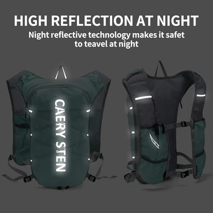 Carey STEN Hydration Backpack Running Vest for Women 1.5L Water Bag - color: Mint Green