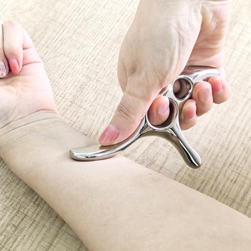BYYDDIY Gua Sha Trigger Point Massage Tool -Thumb Protector,Deep Tissue Massage,Muscle Scraper Tool (T) - size: L