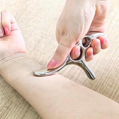 BYYDDIY Gua Sha Trigger Point Massage Tool -Thumb Protector,Deep Tissue Massage,Muscle Scraper Tool (T) - size: L